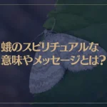 蛾のスピリチュアルな意味やメッセージとは？白い蛾は幸運を運ぶ？