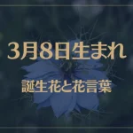 3月8日の誕生花と花言葉がコレ！性格や恋愛・仕事などの誕生日占いもご紹介！