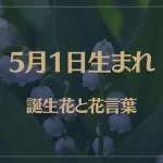 5月1日の誕生花と花言葉がコレ！性格や恋愛・仕事などの誕生日占いもご紹介！