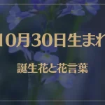 10月30日の誕生花と花言葉がコレ！性格や恋愛・仕事などの誕生日占いもご紹介！