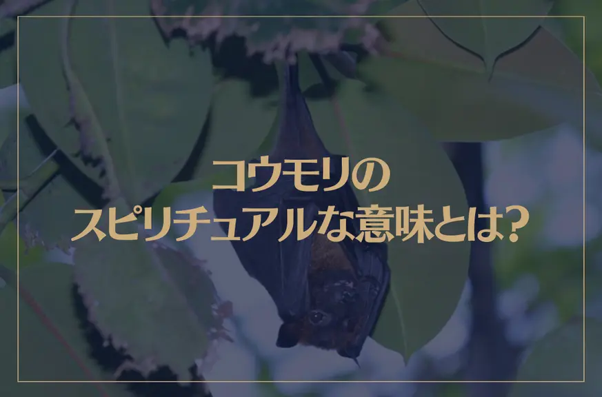 コウモリのスピリチュアルな意味とは？コウモリは縁起が良い？幸福の象徴？