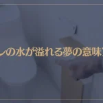 【夢占い】トイレの水が溢れる夢の意味7選！シチュエーション別にご紹介！