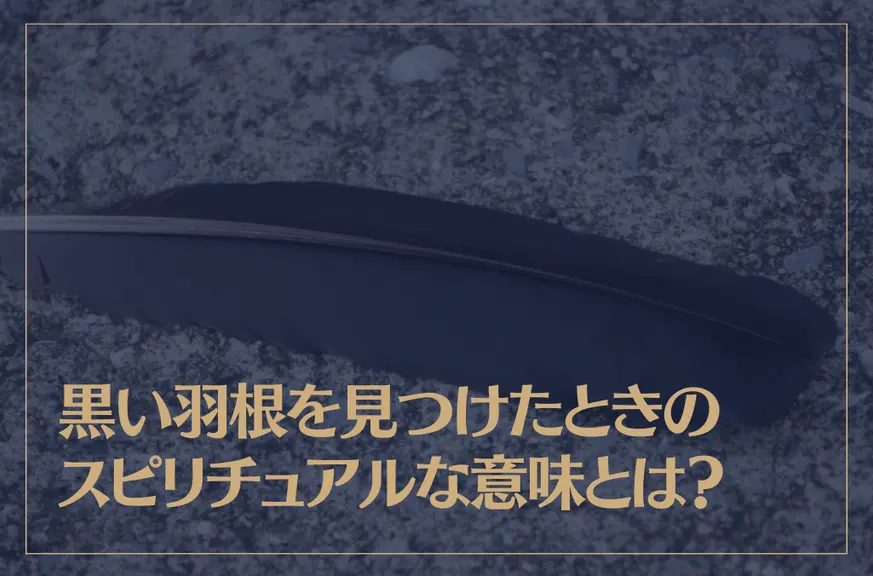 黒い羽根を見つけたときのスピリチュアルな意味とは？