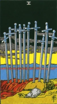 【タロットカード解説】ソードの10の意味とは？