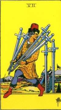 【タロットカード解説】ソードの7の意味とは？