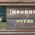 【タロット】相手の気持ち：ソードの9の正位置と逆位置の意味とは？
