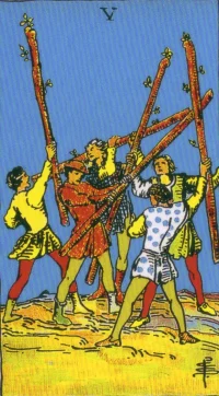 【タロットカード解説】ワンドの5の意味とは？