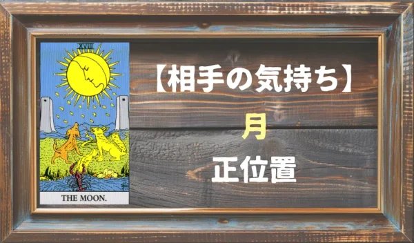 【相手の気持ち】月の正位置が出た場合