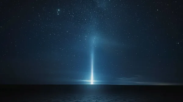 光の柱を見たときのスピリチュアルな意味