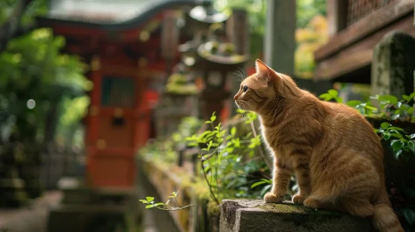 神社で猫に出会うスピリチュアルな意味とは？