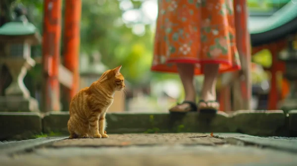 神社で猫がすり寄ってきたときのスピリチュアルな意味とは？