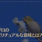 メジロのスピリチュアルな意味とは？