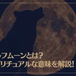 ウルフムーンとは？スピリチュアルな意味を解説！