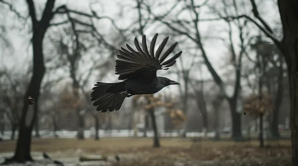 カラスが横切るときのスピリチュアルな意味とは？