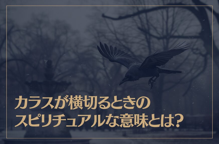 カラスが横切るときのスピリチュアルな意味とは？