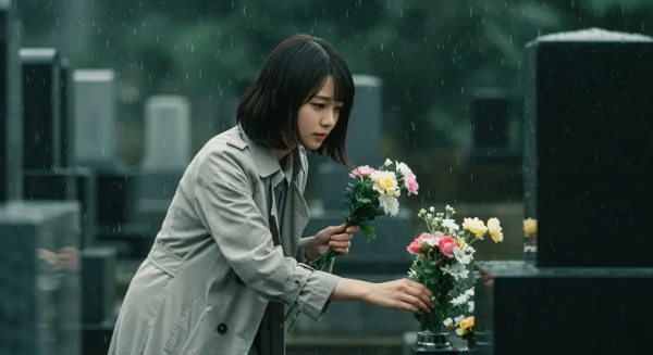 お墓参りで雨が降るタイミングによるスピリチュアルな意味とは？