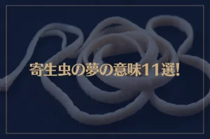 【夢占い】寄生虫の夢の意味11選！シチュエーション別にご紹介！