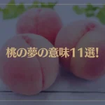 【夢占い】桃の夢の意味11選！シチュエーション別にご紹介！