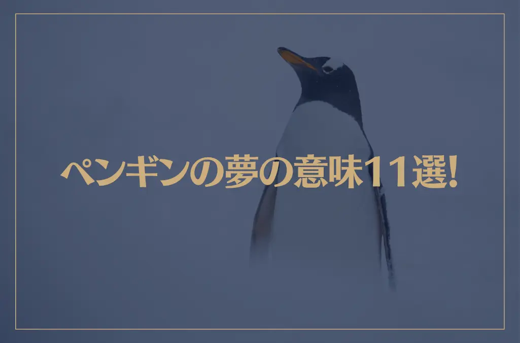 【夢占い】ペンギンの夢の意味11選！シチュエーション別にご紹介！